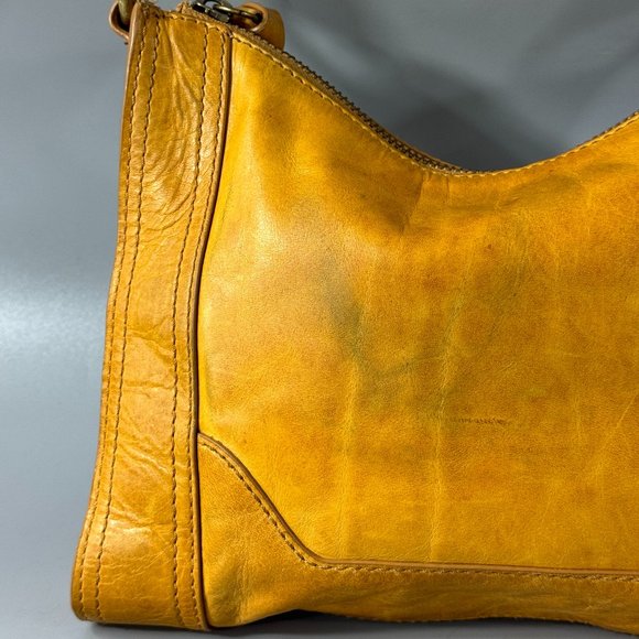 FRYE Women's Melissa Zip Crossbody Bag, Mustard - Picture 3 of 16
